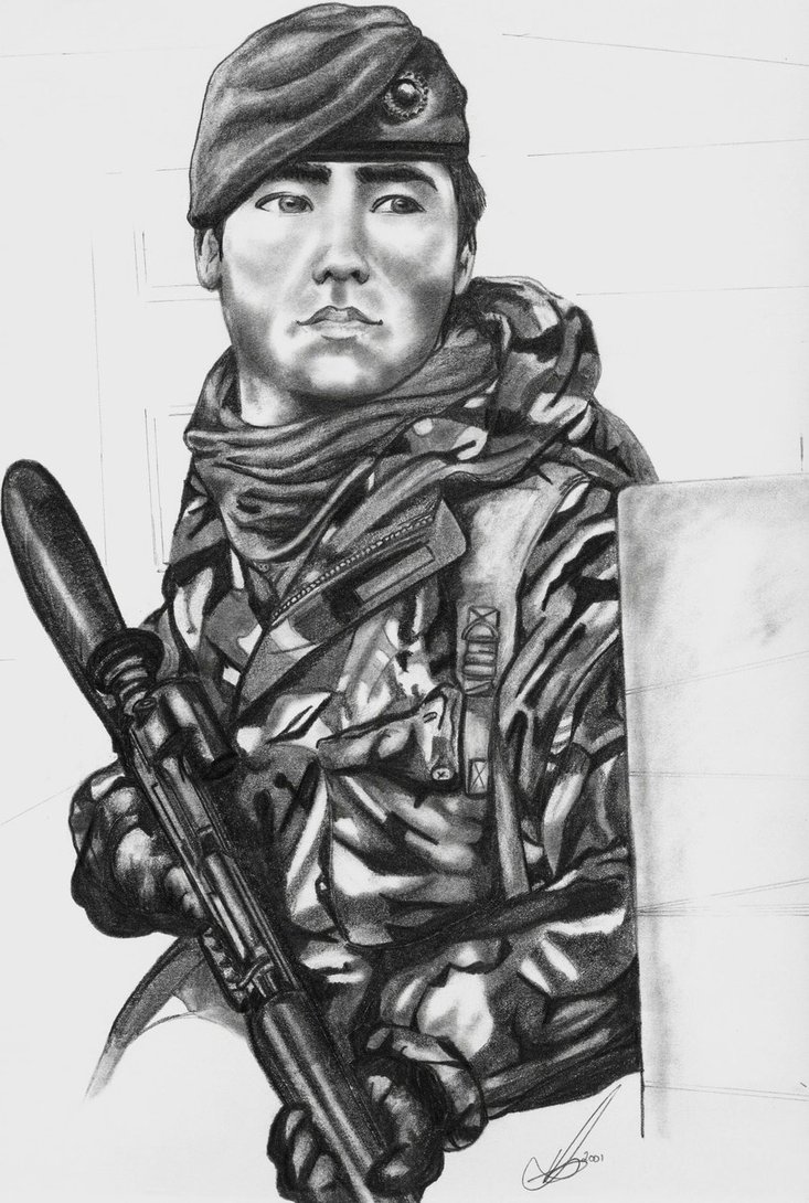 Marine Soldier Drawing at Explore collection of