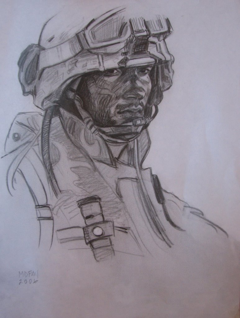 773x1024 Fire And Ice Monday's Marine - Marine Soldier Drawing