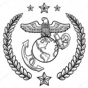 300x300 Png Skull United States Marine Corps Marines Soldier S Soidergi - Marine Soldier Drawing