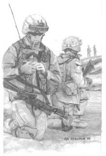218x320 sketchpad warrior the marlboro marine - Marine Soldier Drawing