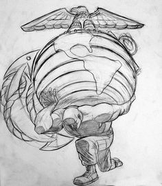 236x271 best usmc images us marine corps, marine mom, navy mom - Marine Soldier Drawing