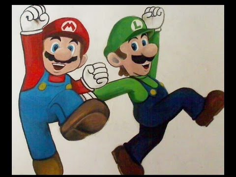 480x360 how to drawpaint mario and luigi - Mario And Luigi Drawing