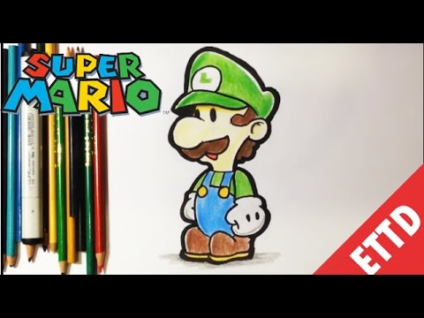 480x360 how to draw luigi from super mario bros - Mario And Luigi Drawing