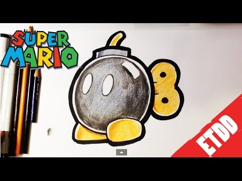 480x360 How To Draw Bo Bomb From Mario Bros - Mario Bomb Drawing