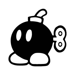 300x300 Mario Bomb Sticker - Mario Bomb Drawing