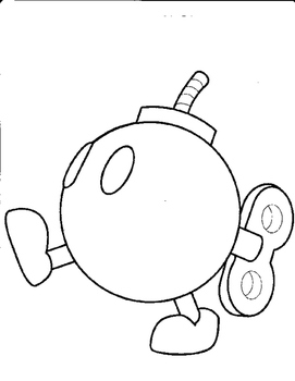 271x350 Mystery Mario Bomb Grid Drawing - Mario Bomb Drawing