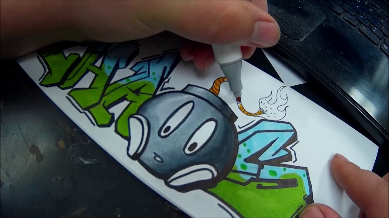 1280x720 Art - Mario Bomb Drawing