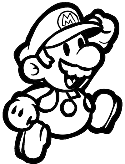 400x524 how to draw classic mario bros or paper mario with easy step - Mario Bros Drawing