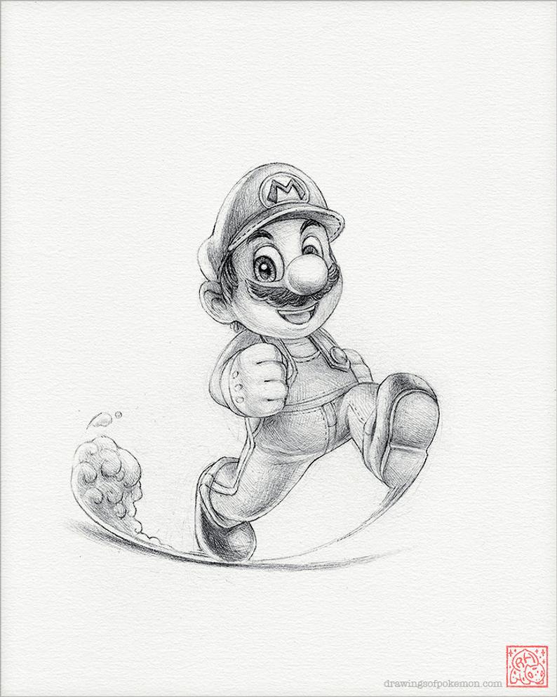 794x993 super mario x print mario bros drawing art etsy - Mario Bros Drawing