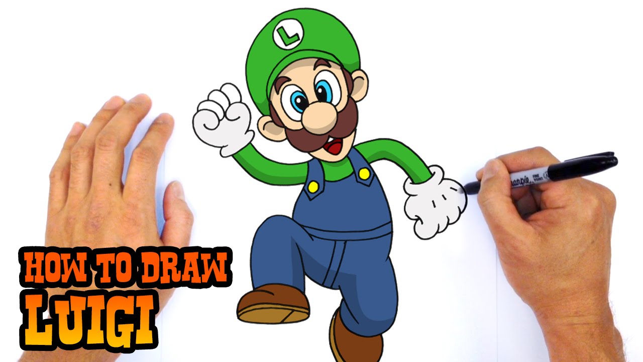 1280x720 How To Draw Luigi Mario Bros - Mario Brothers Drawings