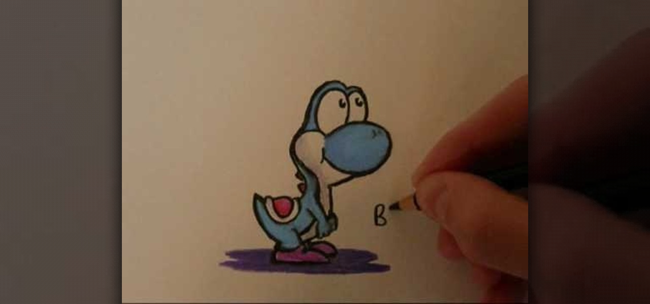 1280x600 How To Draw A Cute Yoshi From Super Mario Brothers Drawing - Mario Brothers Drawings