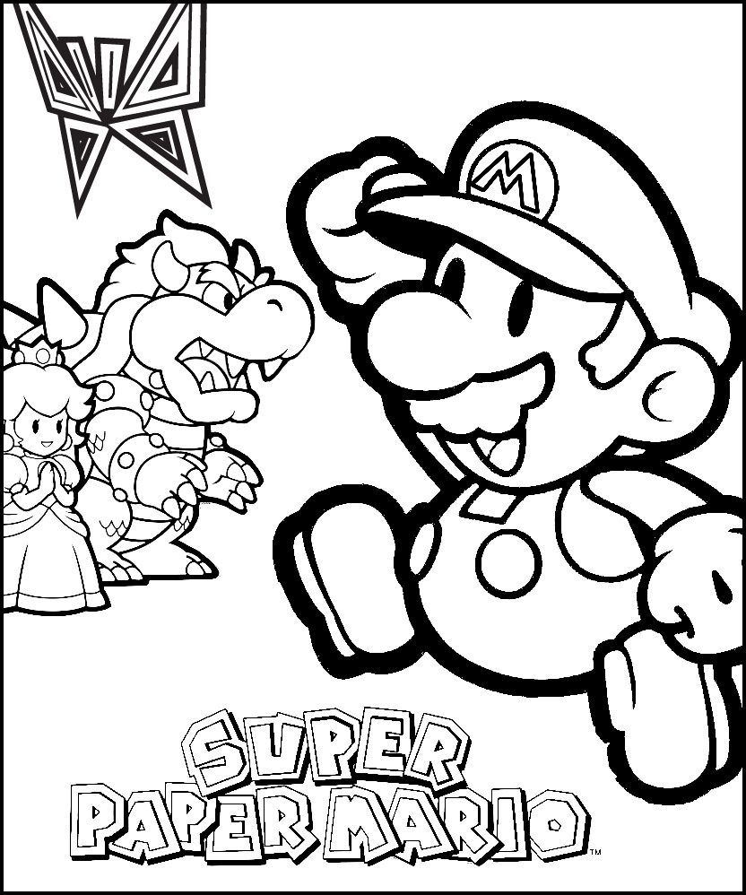 832x998 Black And White Mario Bros - Mario Brothers Drawings