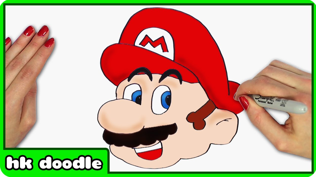1280x720 how to draw mario from super mario bros - Mario Brothers Drawings