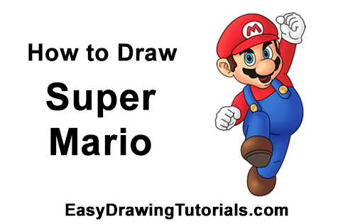 500x315 How To Draw Super Mario - Mario Cartoon Drawing