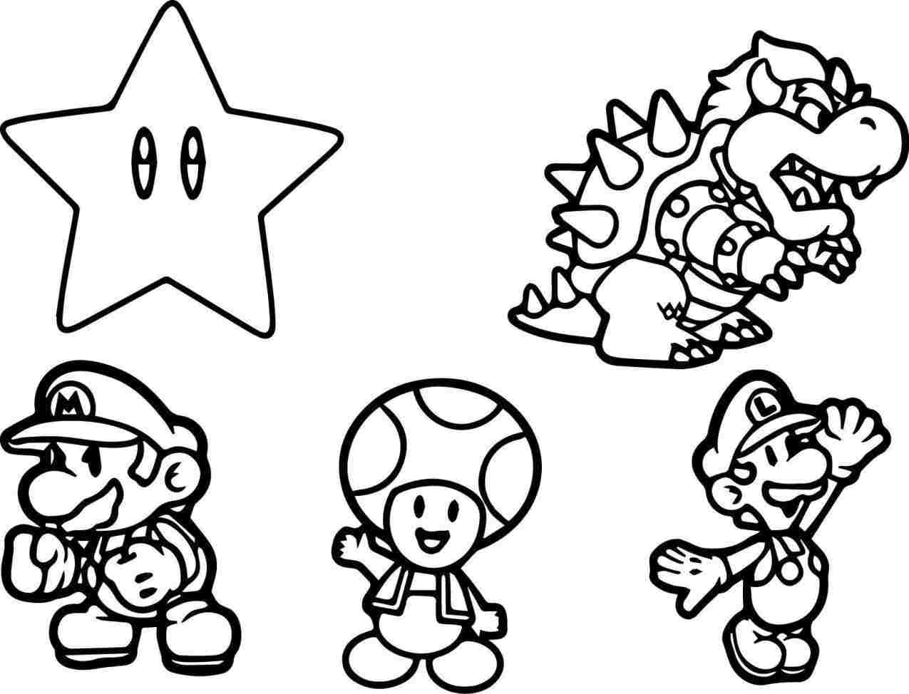 Mario Character Drawings at PaintingValley.com | Explore collection of ...