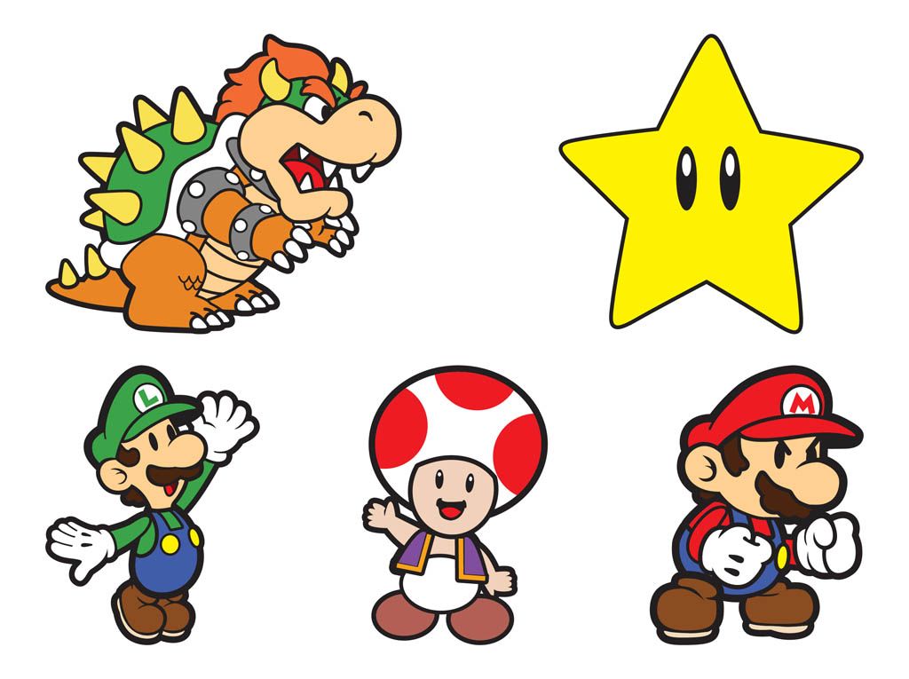 Mario Character Drawings at Explore collection of