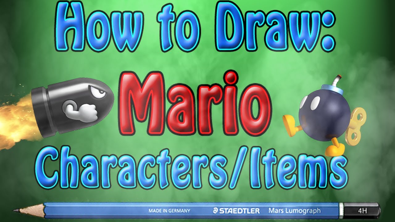 1280x720 How To Draw Mario Charactersitems - Mario Character Drawings