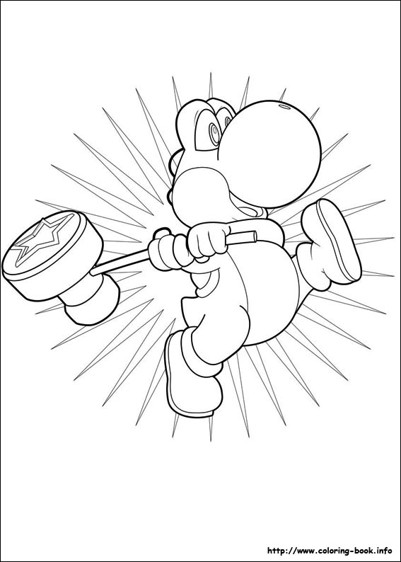 567x794 Super Mario Bros Coloring Pages On Coloring - Mario Drawing Book
