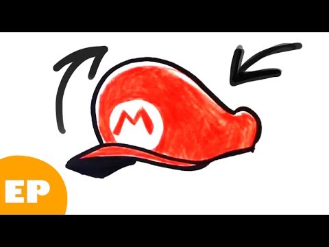 480x360 How To Draw Mario Bros - Mario Hat Drawing