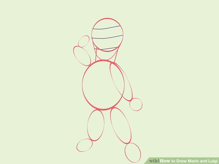 728x546 How To Draw Mario And Luigi - Mario Hat Drawing