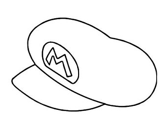 340x270 Items Similar To Cute Kirby Figurine With A Mario Hat On Etsy - Mario Hat Drawing