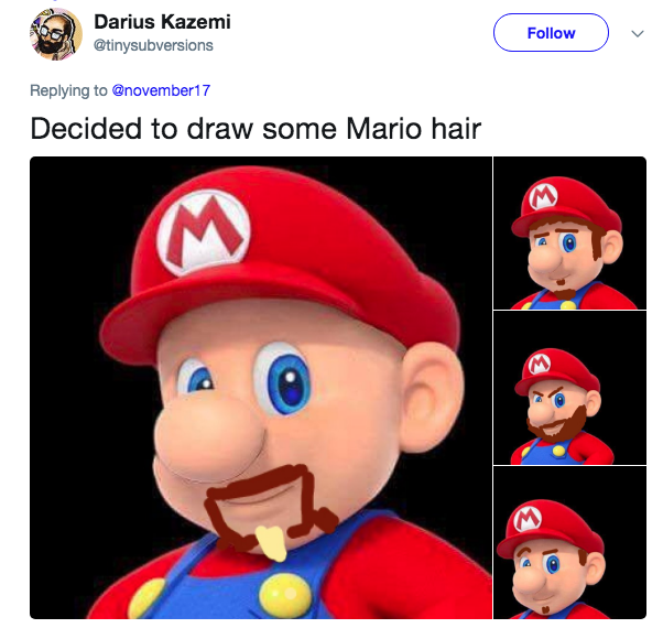 602x570 Shaved Mario Know Your Meme - Mario Hat Drawing