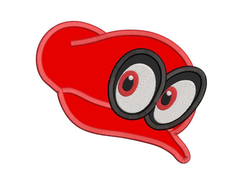 794x605 hat super mario odyssey applique embroidery design etsy - Mario Hat Drawing