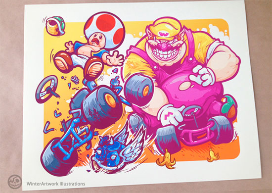550x390 mario kart posters that are winners - Mario Kart 8 Drawings