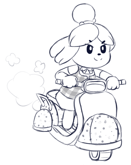500x627 isabelle mario kart tumblr - Mario Kart 8 Drawings
