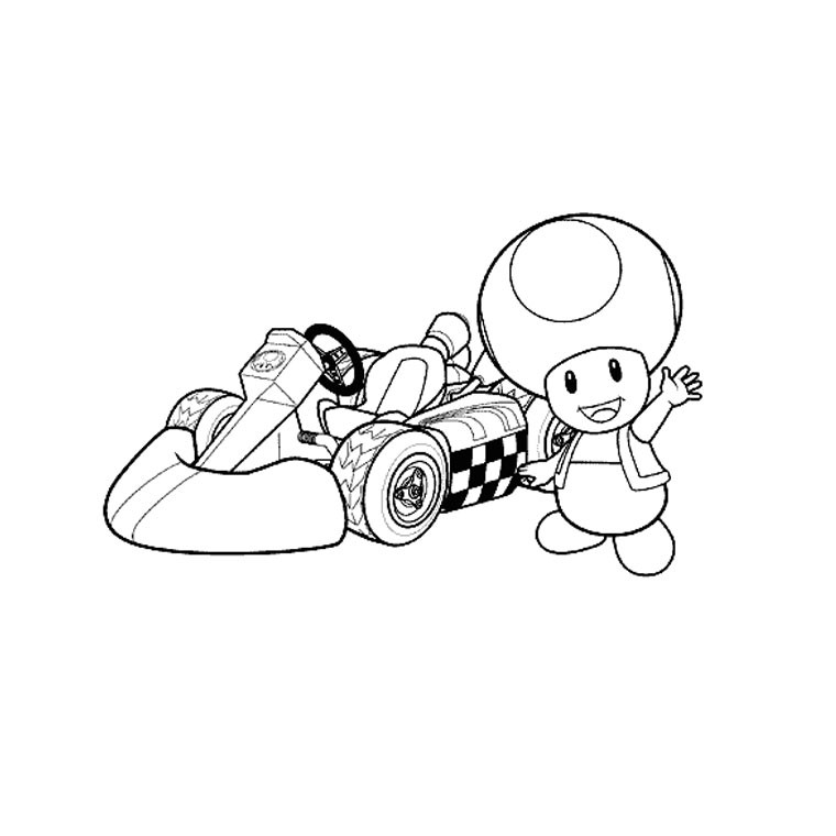 760x760 coloriage mario kart deluxe - Mario Kart 8 Drawings