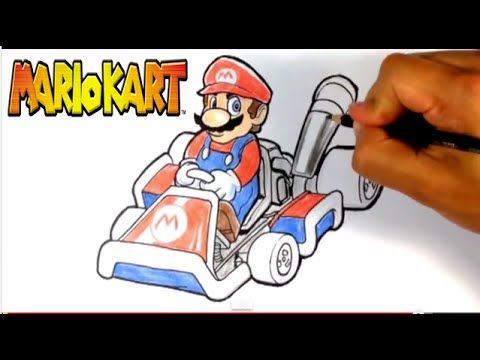 480x360 How To Draw Mario From Mario Kart - Mario Kart Drawing