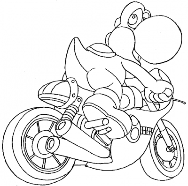 730x724 Yoshi Drawing Mario Kart For Free Download - Mario Kart Drawing