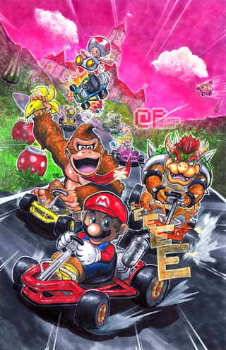 320x496 Mariokart Drawings On Paigeeworld Pictures Of Mariokart - Mario Kart Drawing