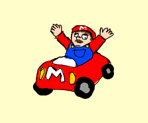 300x250 Derpy Mario Kart Drawing - Mario Kart Drawing