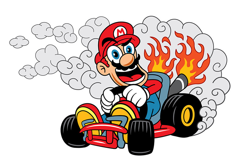 Mario Kart Drawing at Explore collection of Mario