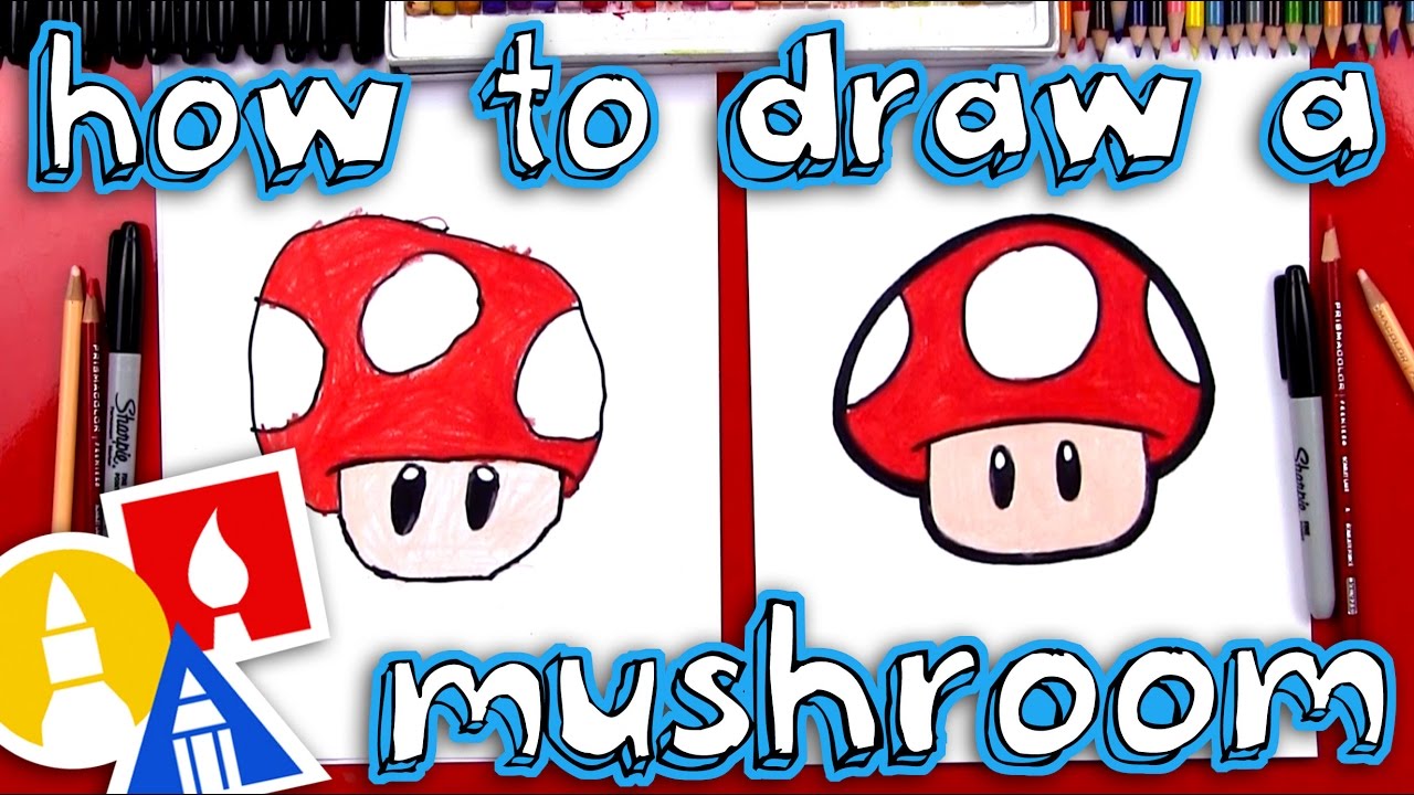 1280x720 How To Draw A Mario Mushroom - Mario Mushroom Drawing