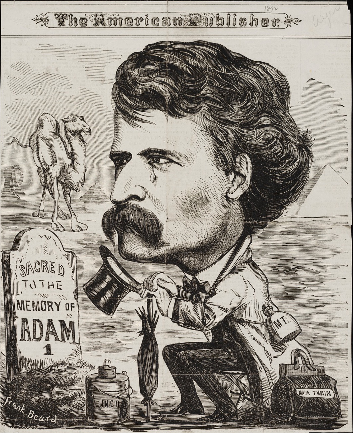 1400x1715 mark twain visits the holy land - Mark Twain Drawing