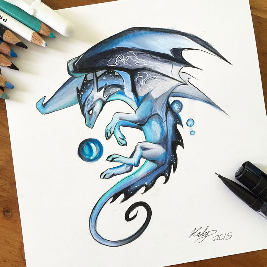880x880 Wild Animal Spirits In Pencil And Marker Illustrations - Marker Drawings