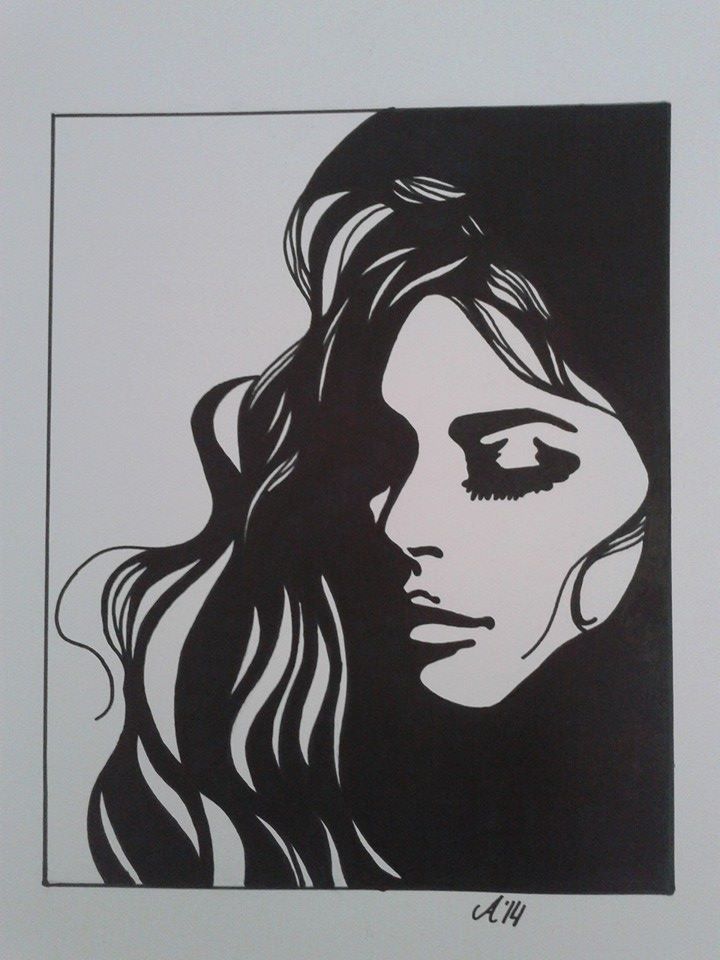 720x960 Black Marker Drawing Art In Drawings, Art Sketches - Marker Drawings