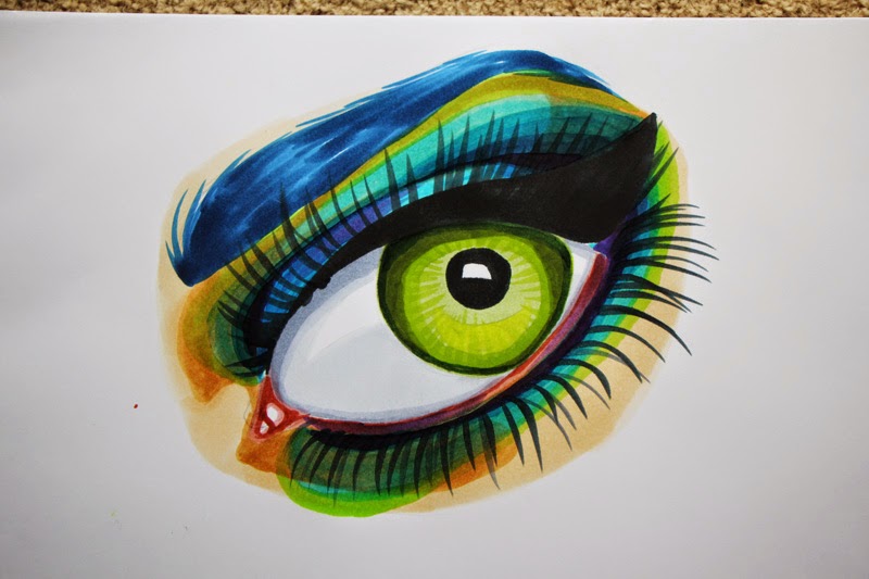 800x533 Crafty Crusaders Psychedelic Eye - Marker Drawings
