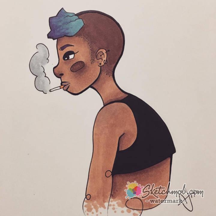 720x721 Custom Copic Marker Drawings Commission Sketchmob - Marker Drawings