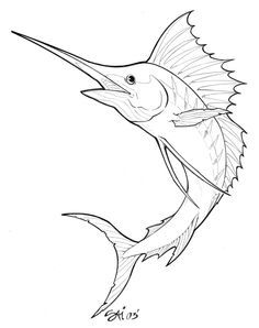 236x298 tattoo design marlin tattoos tattoo designs, fish drawings - Marlin Drawing