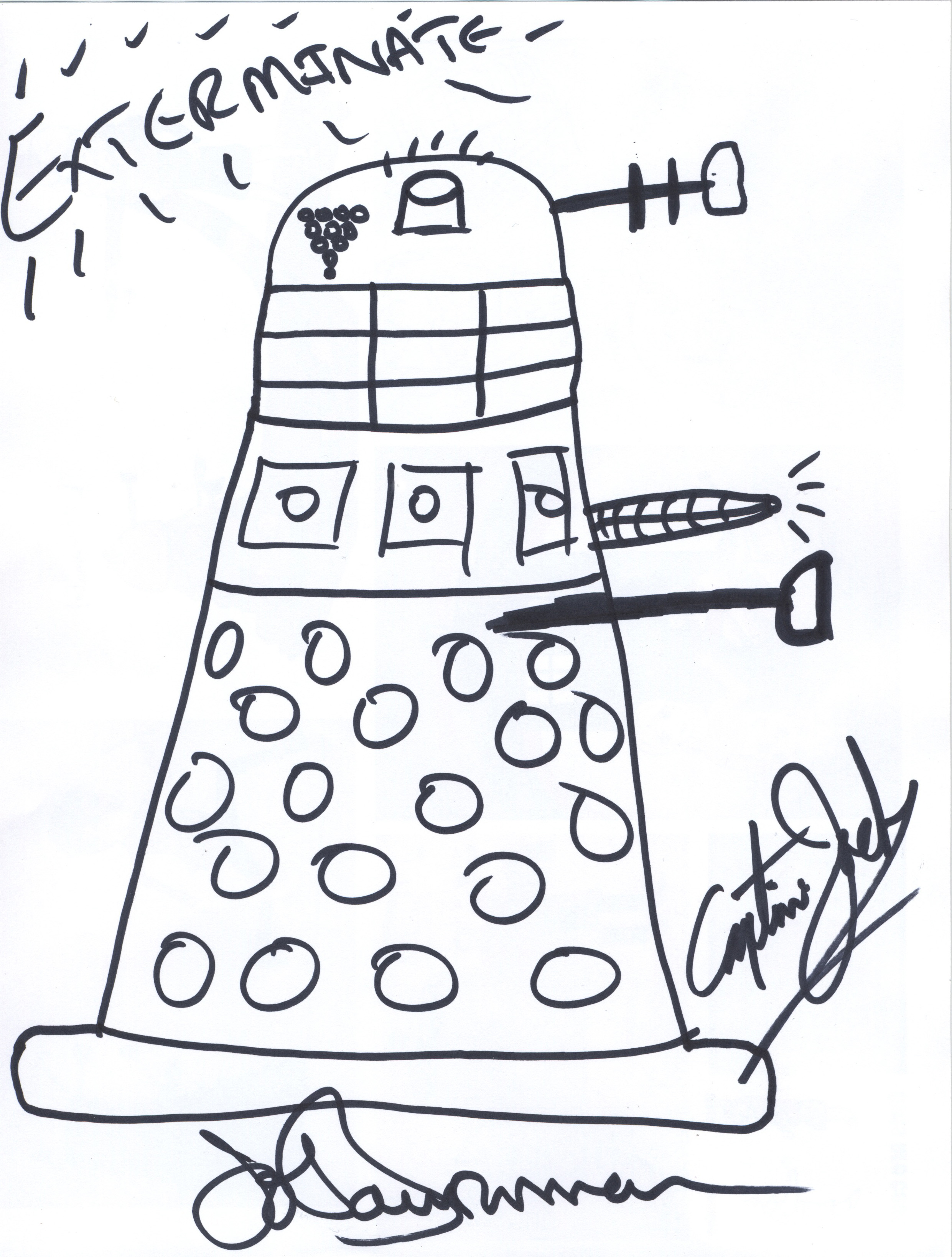 2482x3276 john barrowmans dalek drawing beyond the marquee - Marquee Drawing