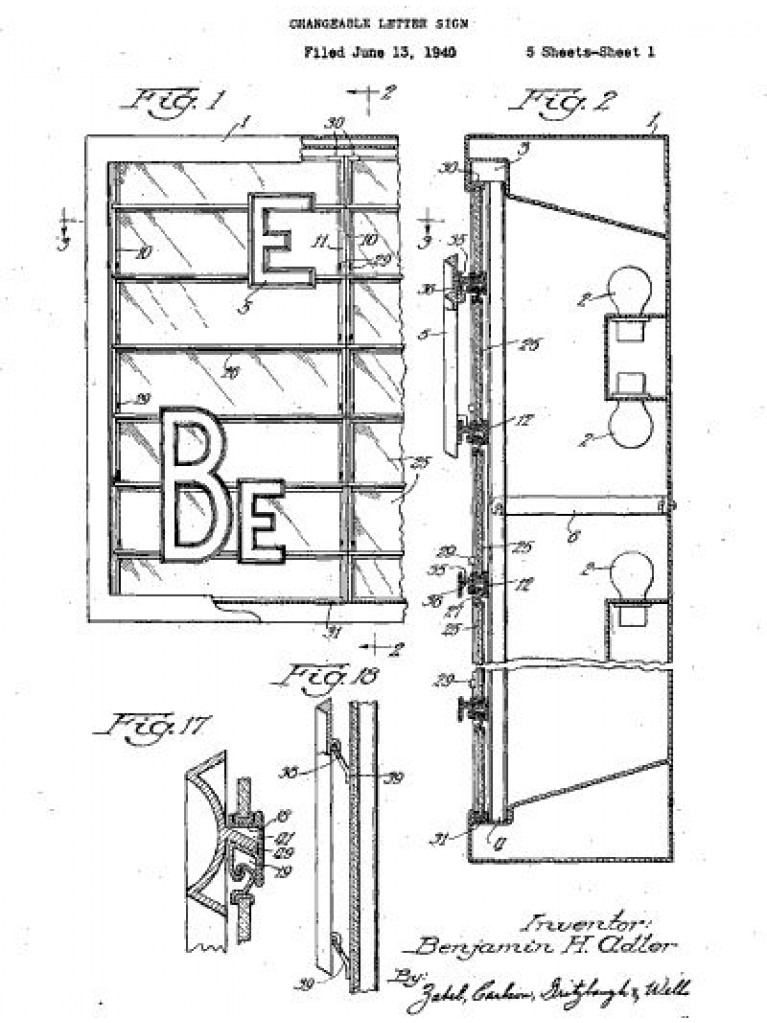 767x1023 C Early Original Vintage American Exterior Theater Marquee - Marquee Drawing