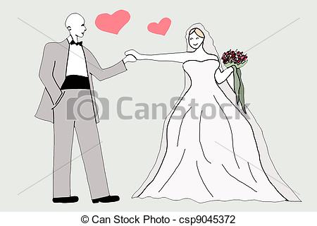 450x320 getting married couple - Marriage Couple Drawing