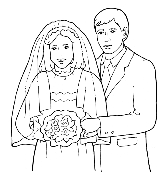 585x640 marriage - Marriage Drawing
