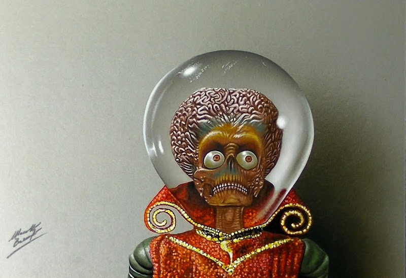 800x548 drawing of a martians from the movie mars attacks - Mars Drawing