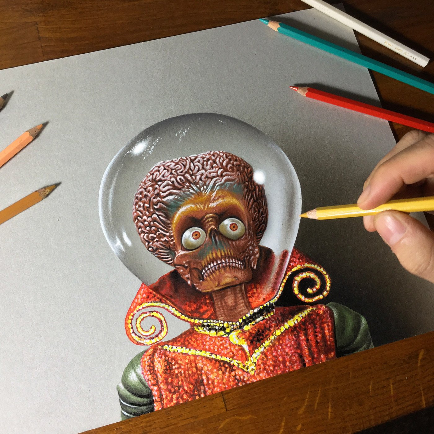 1400x1400 portrait of the martian leader - Mars Drawing