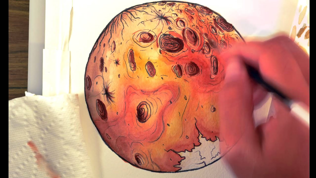 1280x720 Speed Painting - Mars Drawing