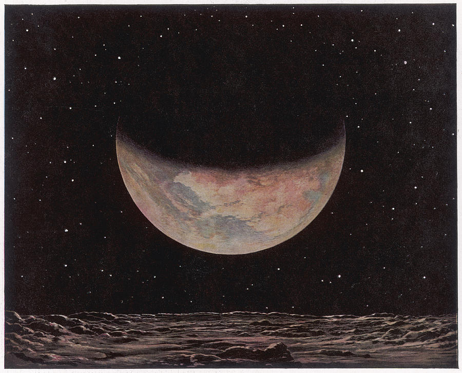 900x726 the planet mars as seen from one of drawing - Mars Planet Drawing